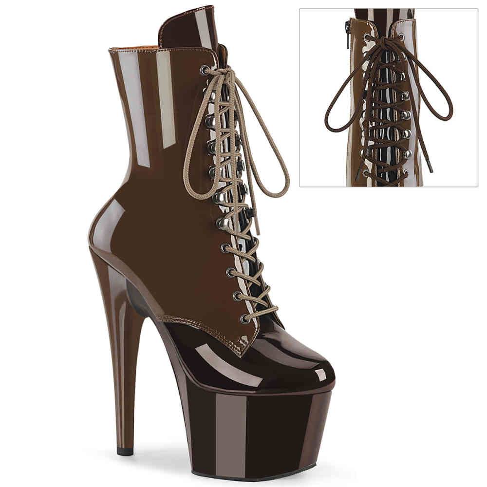 Pleaser - ADORE1020DC Bottes de plateforme, Pole dance chaussures - Marron Product image